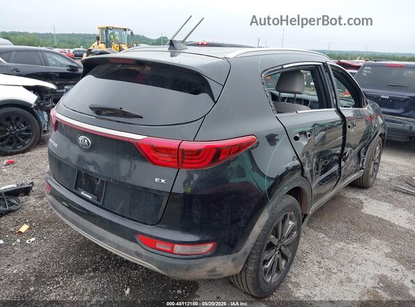 KNDPN3AC2J7466337 2018 KIA SPORTAGE Черный Задняя правая четверть