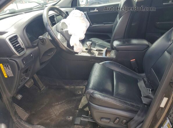 KNDPN3AC5H7137772 2017 KIA SPORTAGE Black Widok wnętrza z przodu