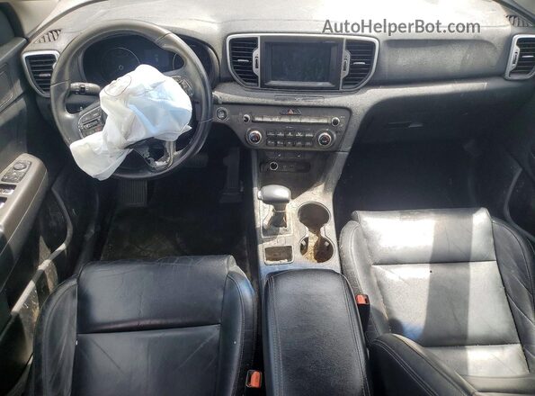 KNDPN3AC5H7137772 2017 KIA SPORTAGE Black Widok deski rozdzielczej