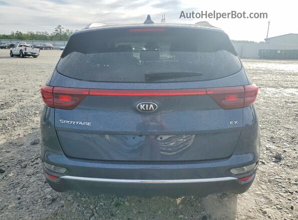 KNDPN3AC5M7933075 2021 KIA SPORTAGE Blue Widok z tyłu