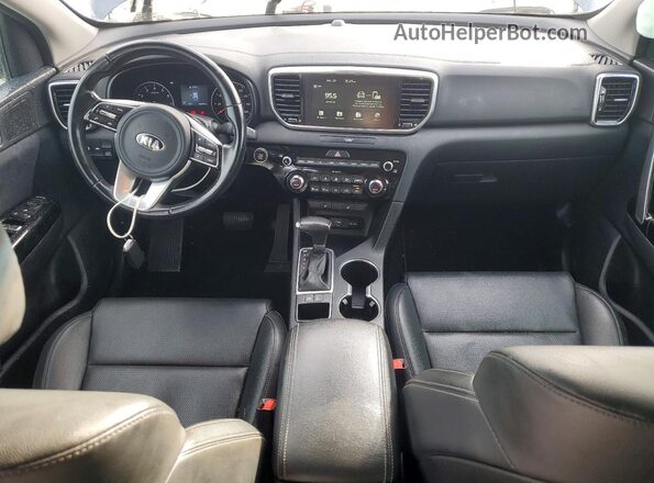 KNDPN3AC5M7933075 2021 KIA SPORTAGE Blue Widok deski rozdzielczej