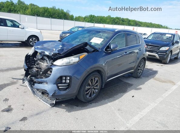 KNDPN3AC7J7466351 2018 KIA SPORTAGE Gray წინა მარცხენა ხედი სამი მეოთხედიდან