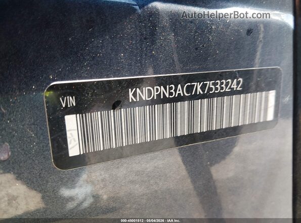KNDPN3AC7K7533242 2019 KIA SPORTAGE Blue 