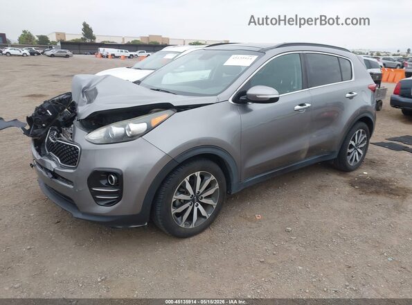 KNDPN3ACXJ7386610 2018 KIA SPORTAGE Gray Առջևի ձախ երեք քառորդ տեսարան