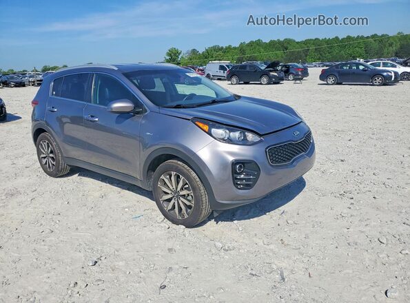 KNDPNCAC1H7077022 2017 KIA SPORTAGE Серый Передняя правая четверть