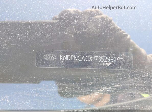 KNDPNCACXJ7352991 2018 KIA SPORTAGE White Շարժիչի բաժամունքի տեսք