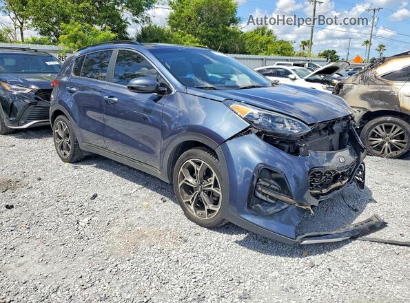 KNDPR3A62L7789515 2020 KIA SPORTAGE Blue Передня права чверть