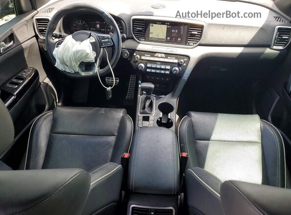 KNDPR3A62L7789515 2020 KIA SPORTAGE Blue Вид панелі приладів