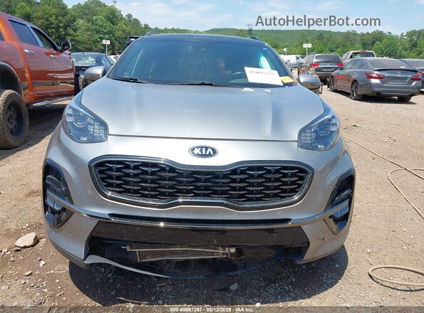 KNDPR3A62M7852565 2021 KIA SPORTAGE Silver Вид задньої частини салону