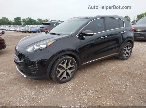 KNDPR3A64H7085551 2017 KIA SPORTAGE Black Przód lewy