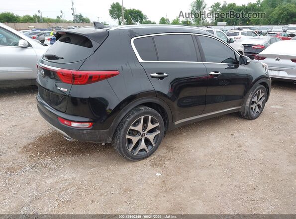 KNDPR3A64H7085551 2017 KIA SPORTAGE Black Tył prawy