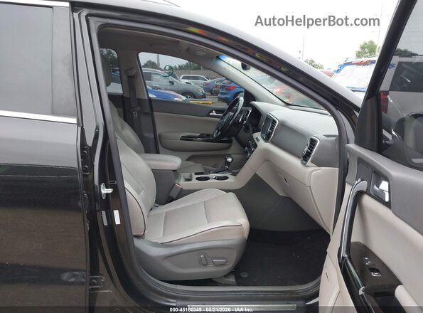 KNDPR3A64H7085551 2017 KIA SPORTAGE Black Widok wnętrza z przodu