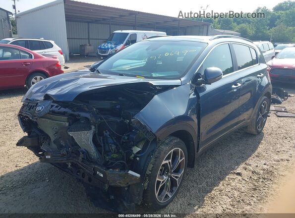 KNDPRCA67N7006272 2022 KIA SPORTAGE Blue წინა მარცხენა ხედი სამი მეოთხედიდან