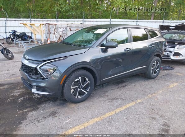 KNDPUCDG4R7159720 2024 KIA SPORTAGE HYBRID Gray წინა მარცხენა ხედი სამი მეოთხედიდან