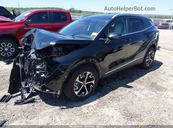 KNDPVCAG9P7081692 2023 KIA SPORTAGE HYBRID Black წინა მარცხენა ხედი სამი მეოთხედიდან