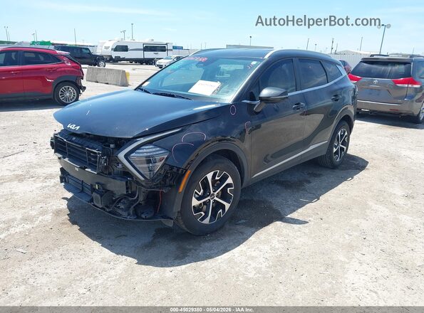 KNDPVCDG2R7155274 2024 KIA SPORTAGE HYBRID Black Vista tres cuartos delantera izquierda
