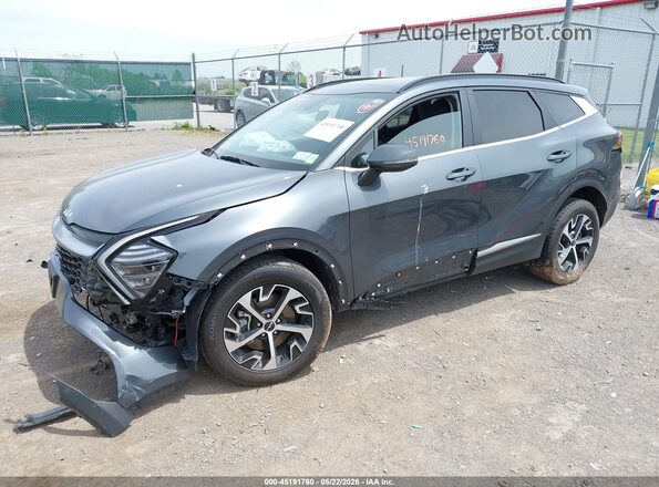 KNDPVCDG7R7134159 2024 KIA SPORTAGE HYBRID Gray Առջևի ձախ երեք քառորդ տեսարան