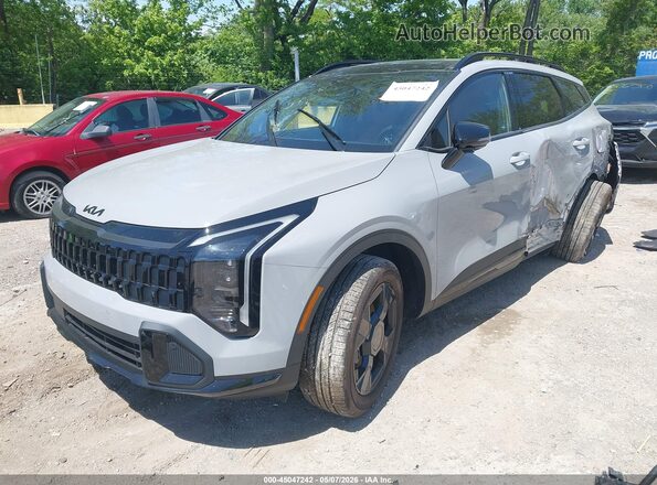 KNDPVDDGXT7271626 2026 KIA SPORTAGE HYBRID Gray Առջևի ձախ երեք քառորդ տեսարան