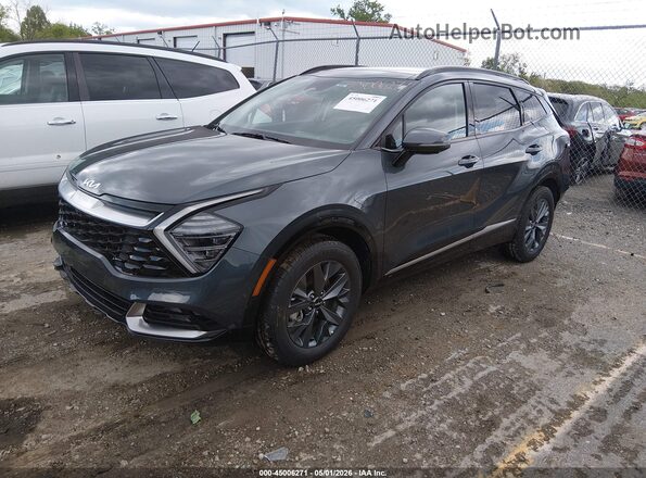 KNDPXCDG6S7240618 2025 KIA SPORTAGE HYBRID Gray Առջևի ձախ երեք քառորդ տեսարան
