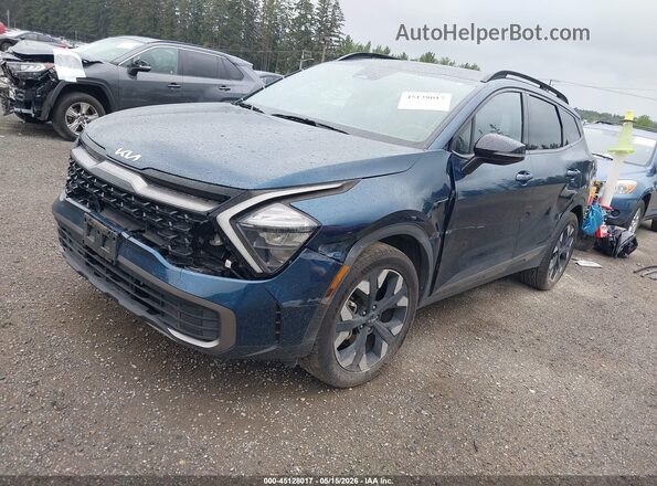 KNDPYDAHXP7049274 2023 KIA SPORTAGE PLUG-IN HYBRID Blue Vista tres cuartos delantera izquierda