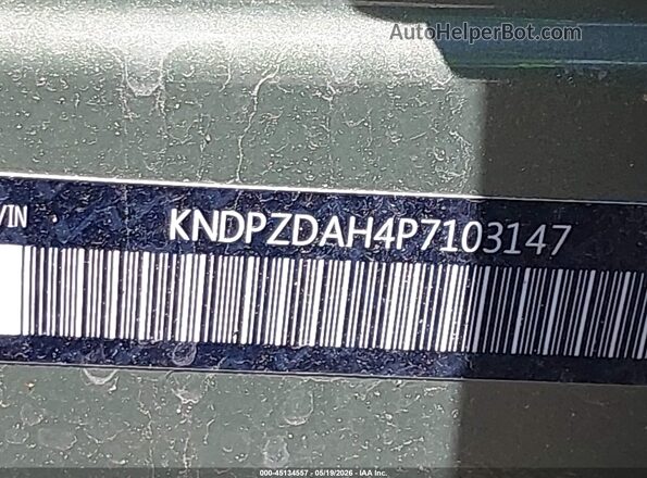 KNDPZDAH4P7103147 2023 KIA SPORTAGE PLUG-IN HYBRID Green Շարժիչի բաժամունքի տեսք