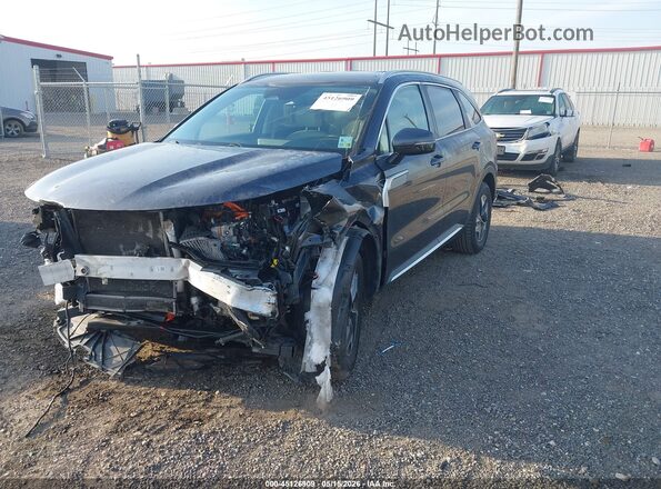 KNDRG4LG0M5024505 2021 KIA SORENTO HYBRID Gray Առջևի ձախ երեք քառորդ տեսարան