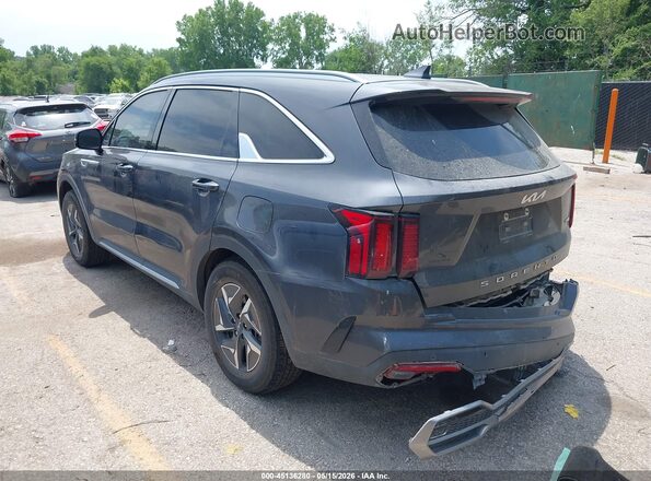 KNDRG4LG1N5062858 2022 KIA SORENTO HYBRID Gray Tył lewy