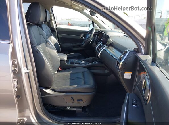 KNDRHDLG1P5175533 2023 KIA SORENTO HYBRID Серый Вид салона спереди