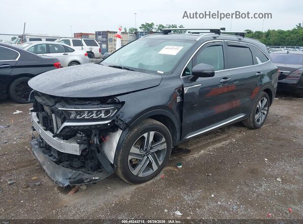 KNDRHDLG7P5220751 2023 KIA SORENTO HYBRID Gray წინა მარცხენა ხედი სამი მეოთხედიდან