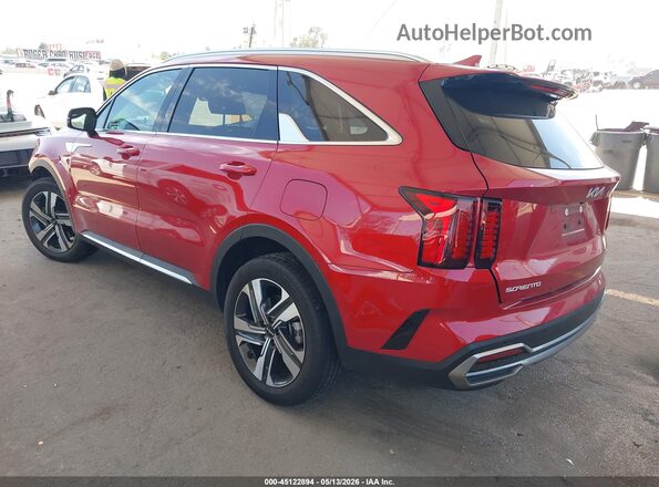 KNDRHDLG8P5175576 2023 KIA SORENTO HYBRID Красный Задняя левая четверть
