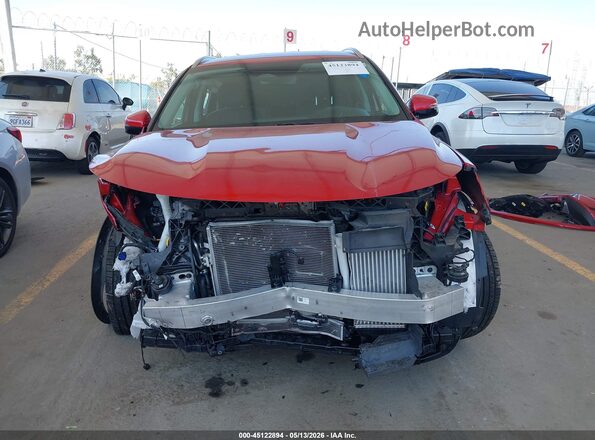 KNDRHDLG8P5175576 2023 KIA SORENTO HYBRID Красный Вид задней части салона