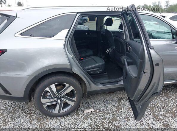 KNDRHDLG9P5162271 2023 KIA SORENTO HYBRID Gray Vista de la etiqueta del VIN