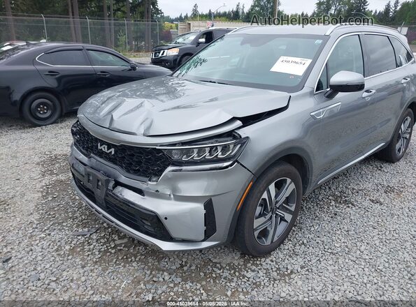 KNDRHDLG9P5162271 2023 KIA SORENTO HYBRID Gray Vista frontal