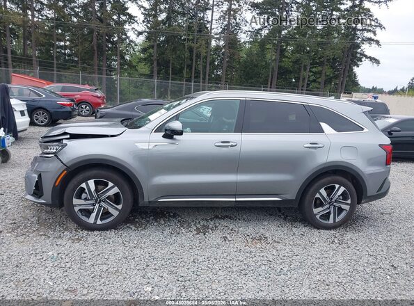 KNDRHDLG9P5162271 2023 KIA SORENTO HYBRID Gray Vista interior de 360 grados