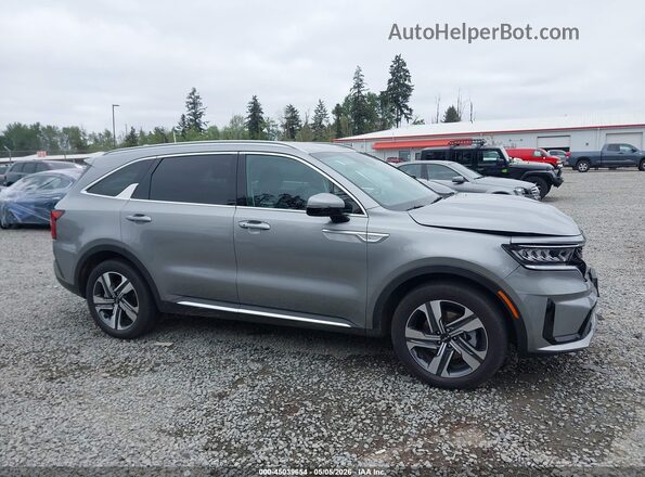 KNDRHDLG9P5162271 2023 KIA SORENTO HYBRID Gray Vista interior trasera