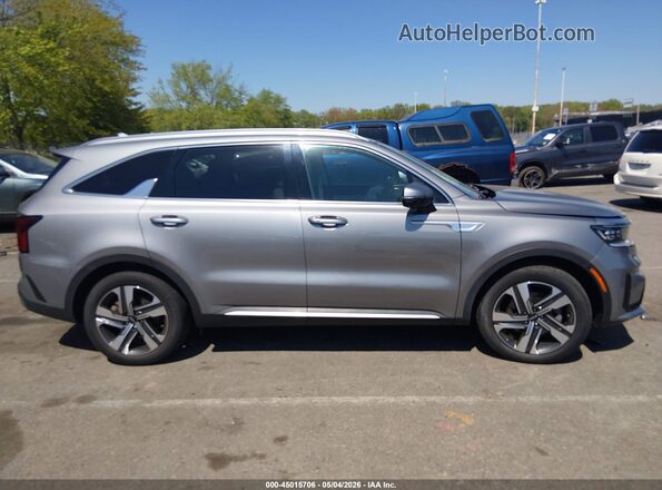KNDRMDLG7P5140149 2023 KIA SORENTO HYBRID Silver Вид задньої частини салону