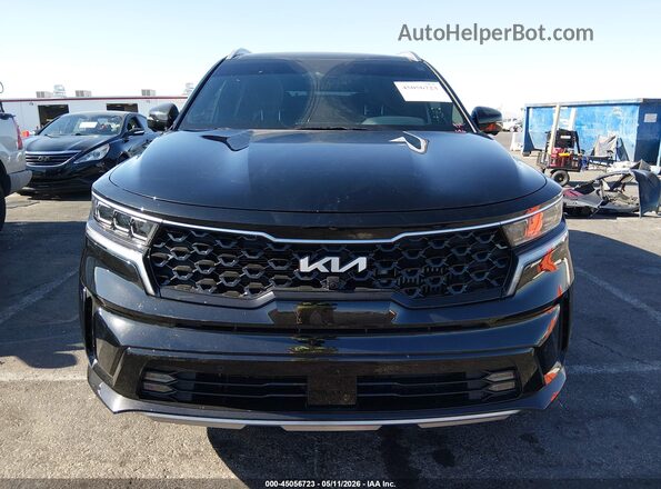KNDRMDLH2P5185590 2023 KIA SORENTO PLUG-IN HYBRID Black უკანა სალონის ხედი