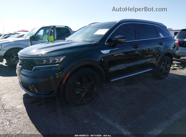 KNDRMDLH2P5185590 2023 KIA SORENTO PLUG-IN HYBRID Black წინა მარცხენა ხედი სამი მეოთხედიდან