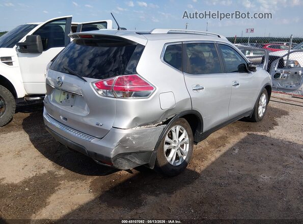 KNMAT2MT0GP733064 2016 NISSAN ROGUE Silver Tył prawy