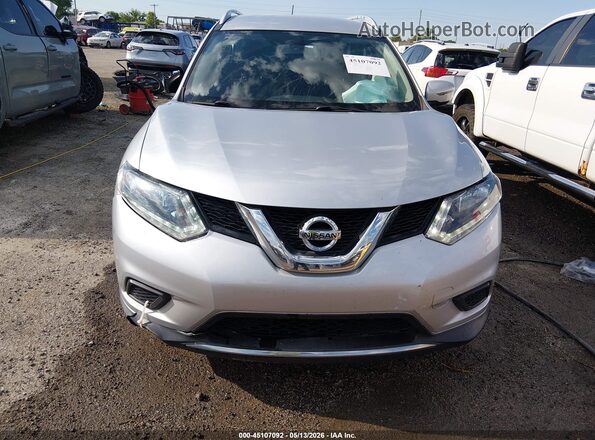KNMAT2MT0GP733064 2016 NISSAN ROGUE Silver Widok zestawu wskaźników