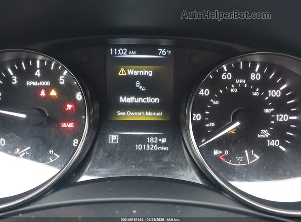 KNMAT2MT0HP606784 2017 NISSAN ROGUE Черный Вид задних сидений