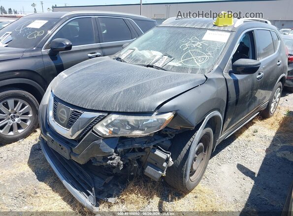 KNMAT2MT1HP577859 2017 NISSAN ROGUE Black წინა მარცხენა ხედი სამი მეოთხედიდან