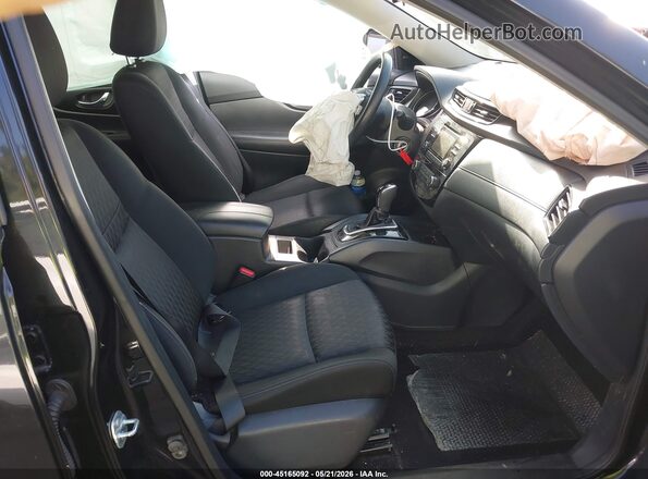 KNMAT2MT1HP577859 2017 NISSAN ROGUE Black წინა სალონის ხედი