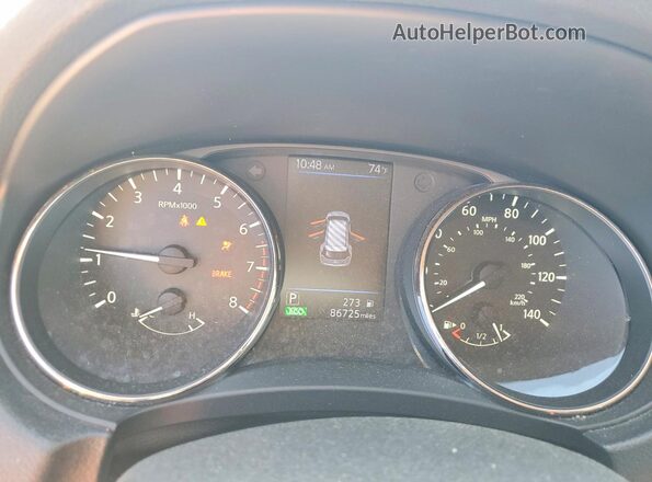 KNMAT2MT1JP615192 2018 NISSAN ROGUE Gray Вид щитка приладів