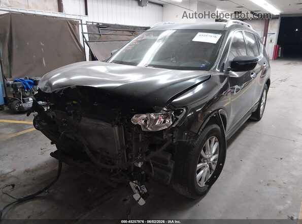 KNMAT2MT2JP550806 2018 NISSAN ROGUE Black Передня ліва чверть