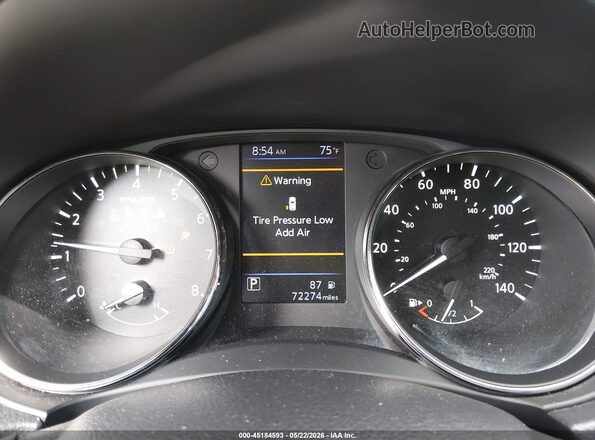 KNMAT2MT2LP512253 2020 NISSAN ROGUE Black Widok tylnych siedzeń