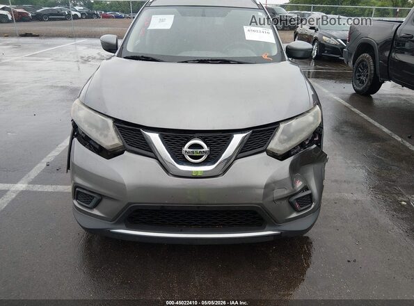 KNMAT2MT3GP614490 2016 NISSAN ROGUE Gray 