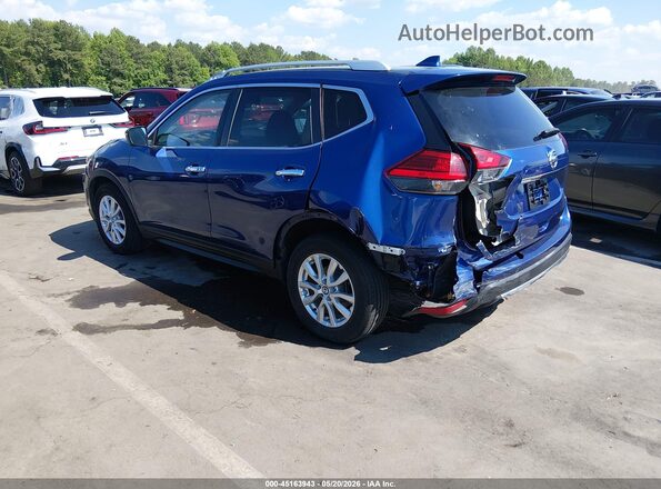 KNMAT2MT3HP591360 2017 NISSAN ROGUE Blue Trasero izquierdo