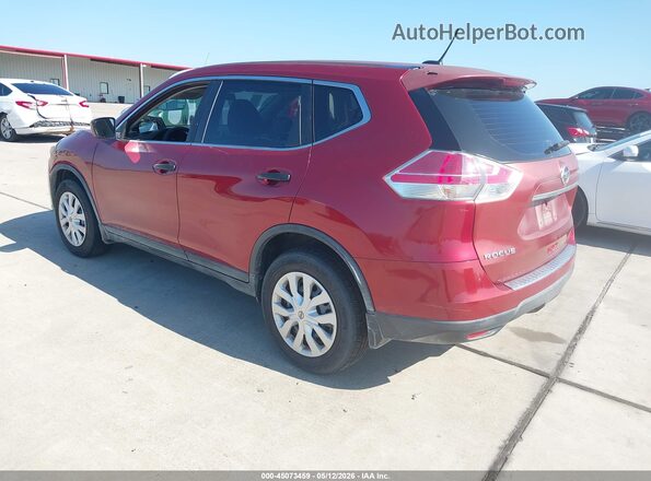 KNMAT2MT4GP645943 2016 NISSAN ROGUE Red Trasero izquierdo