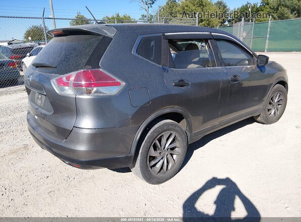 KNMAT2MT4GP679395 2016 NISSAN ROGUE Серый Задняя правая четверть